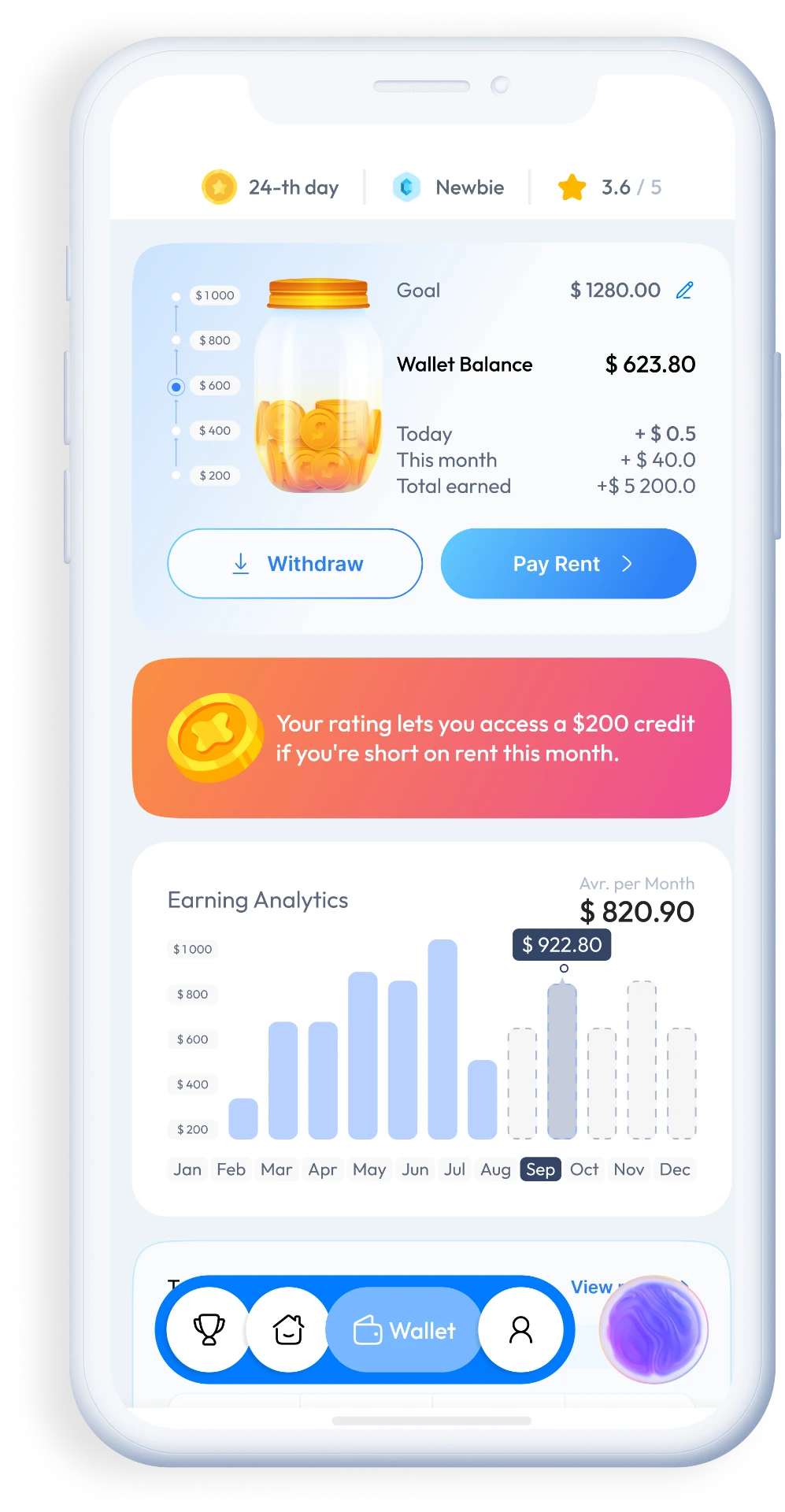 Pay Rent Directly — RentGain app screen