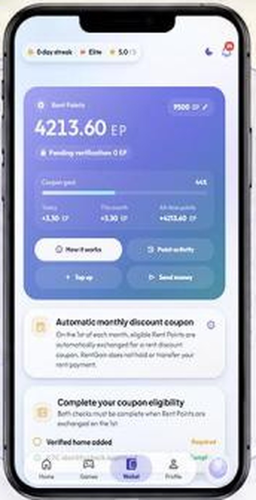 Pay Rent Directly — RentGain app screen